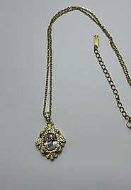 Gold renk Çelik kolye