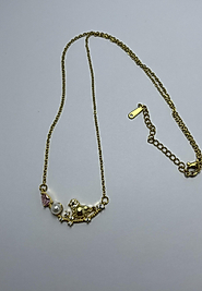 Gold renk Çelik kolye