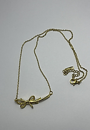 Gold renk Çelik kolye