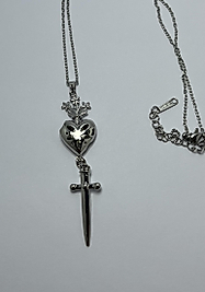 Silver renk Çelik kolye