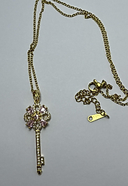 Gold renk Çelik kolye