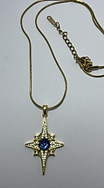 Gold renk taşlı kolye